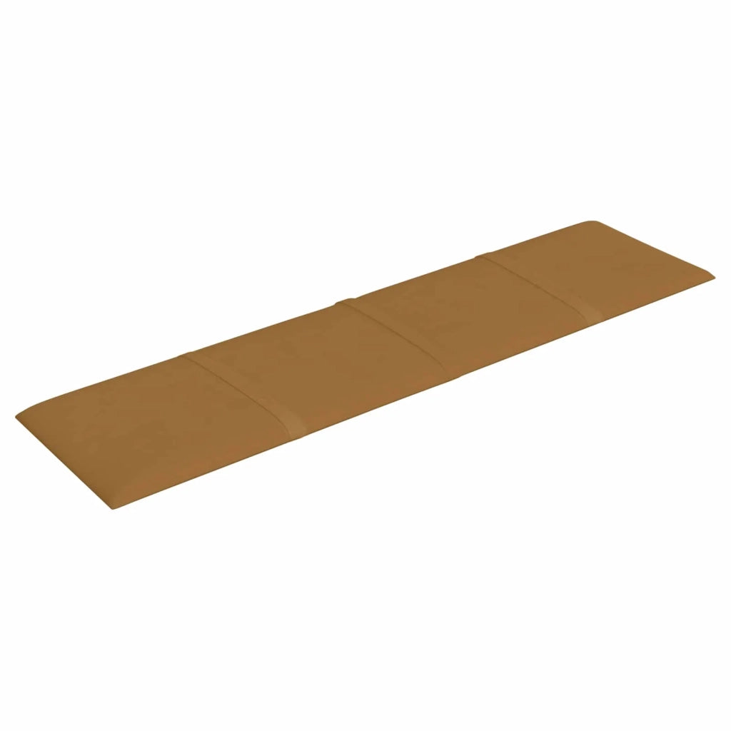 Testiera da Parete 12 pcs Marrone 60 x 15 cm Velluto 42046524
