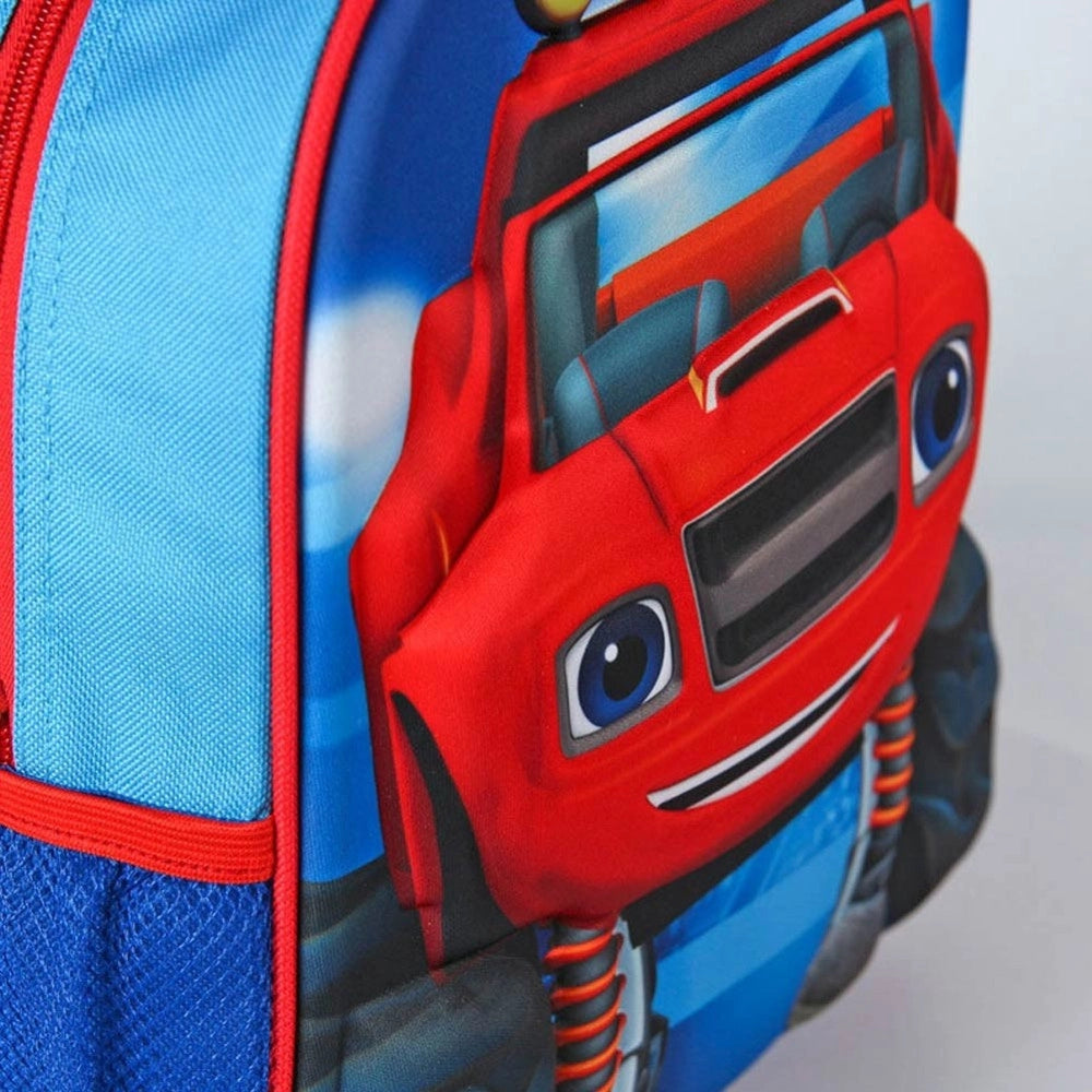 Trade Shop - Zaino Zainetto Asilo Blaze 3d Effetto Rilievo 25 X 10 X 31 Cm Scuola -