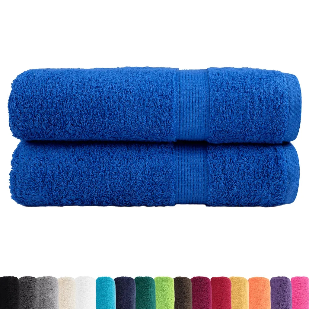 vidaXL Asciugamani da Doccia SOLUND 2 pz Blu 70x140 cm 600gsm