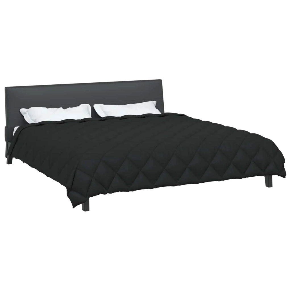 Duvet Invernale Nero 200 x 220 cm Microfibra 42025712