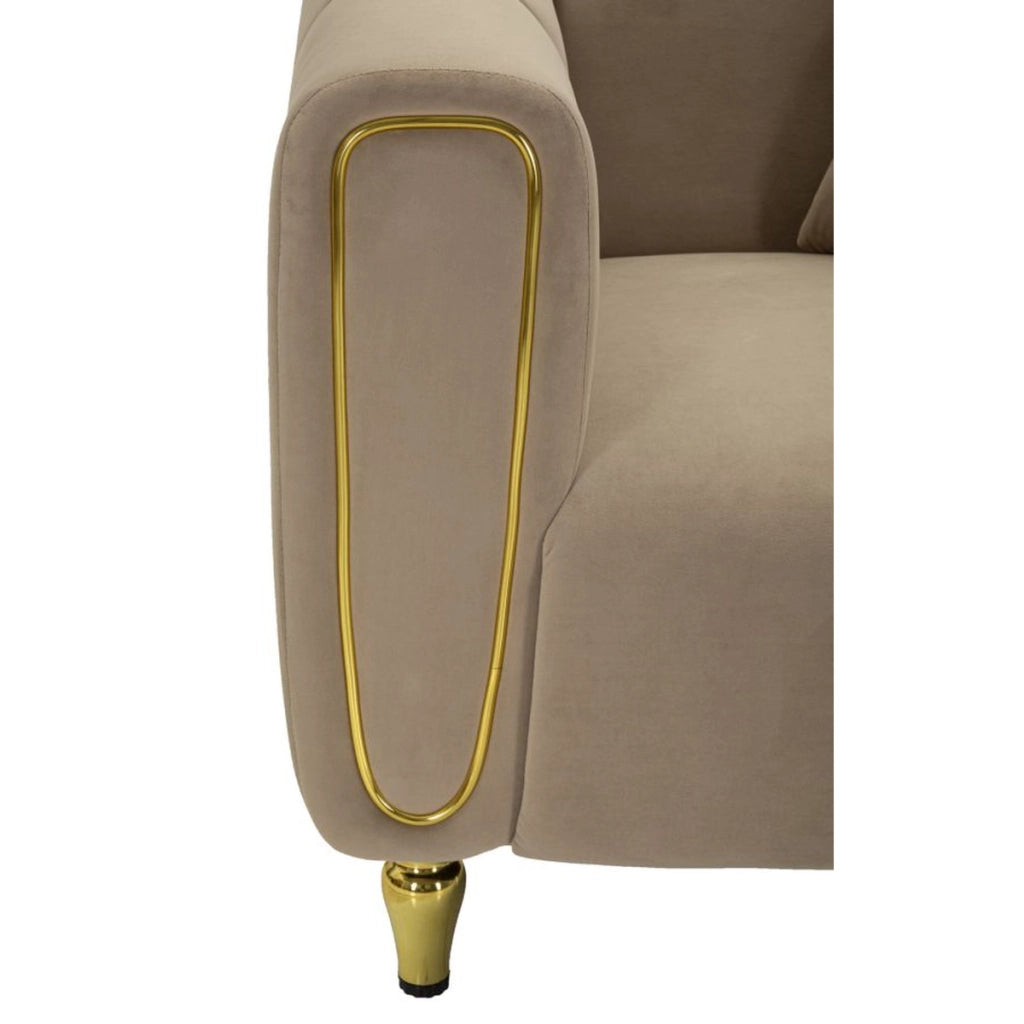 Poltrona VKH323, Marrone, Legno, 81x97x71 cm