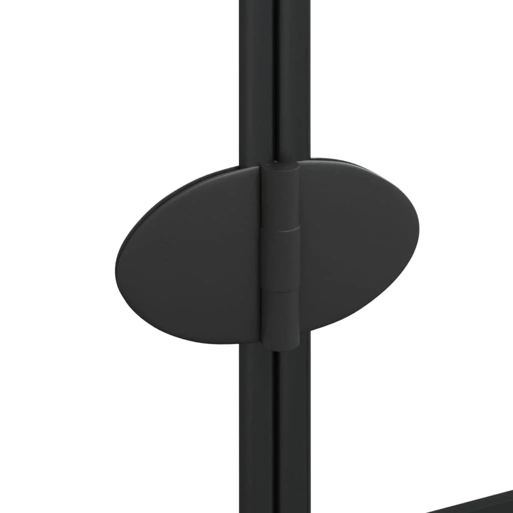 Box doccia pieghevole parete divisoria per vasca parete doccia cabina per vasca bagno casa interno ESG 120 x 140 cm nero 02_0002018