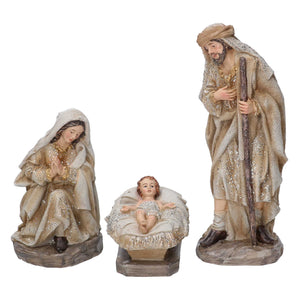 Natività resina set 11pz oro cm xh20