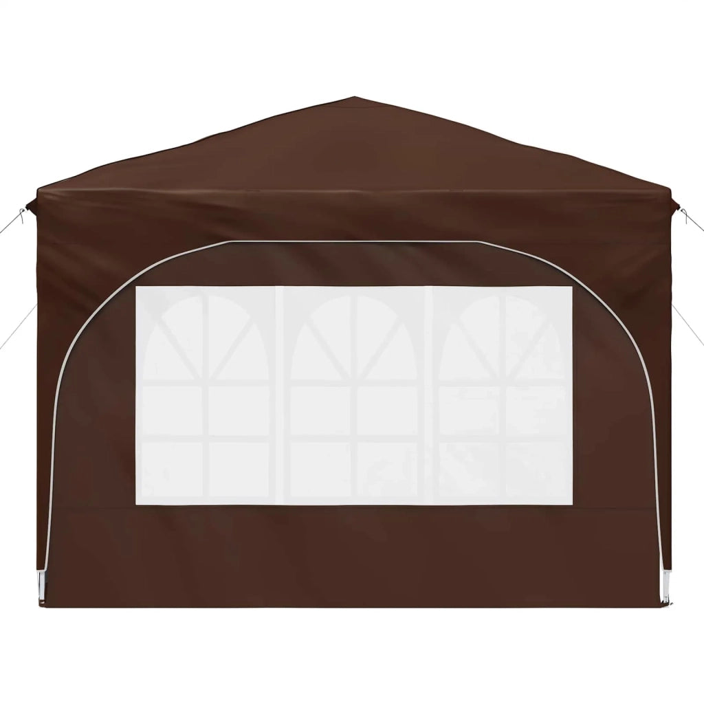 Tenda per feste a pop-up-Gazebo 290 x 290 x 245 cm Marrone 506837