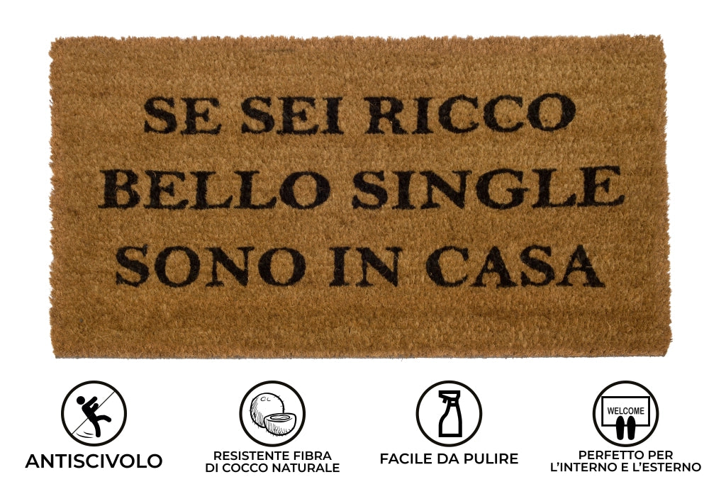Zerbino Entrata Ingresso Casa Esterno Antiscivolo In Cocco Allegro Ricco Single