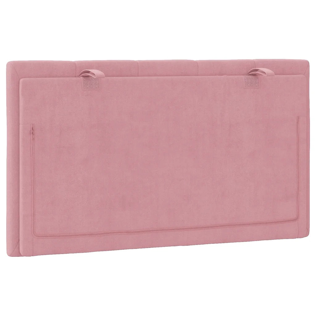 Cuscino Testiera Hanko Rosa 80 cm in Velluto CFW6260136