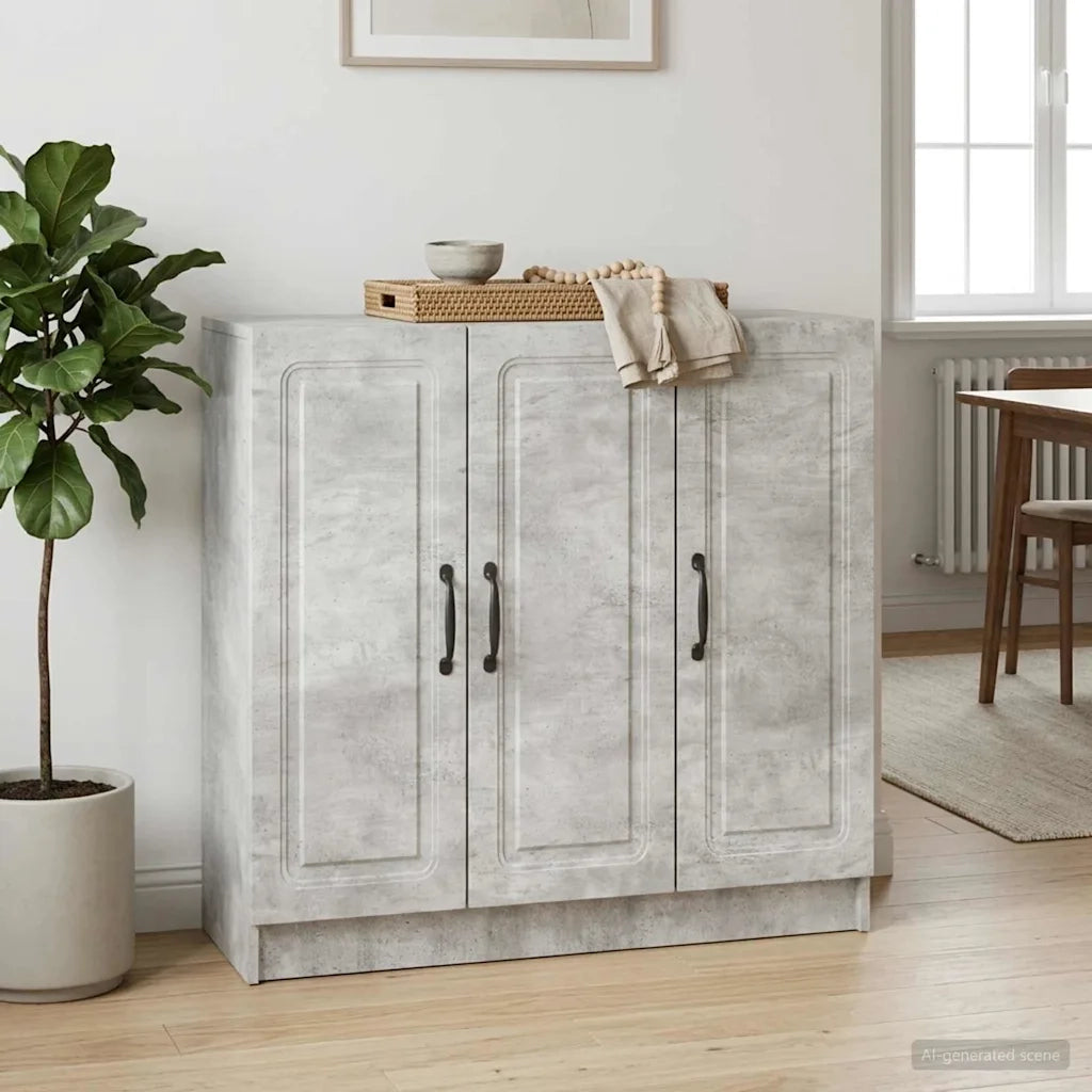 Credenza Grigio Cemento 89 x 34,5 x 77 cm Legno ingegnerizzato 895798