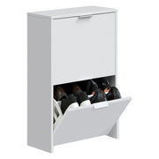 Mobile Portascarpe Arafat, Scarpiera 12 Paia, 50x22x75h cm Bianco