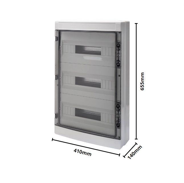 Gewiss centralino parete 54 moduli stagno ip65 gw40108