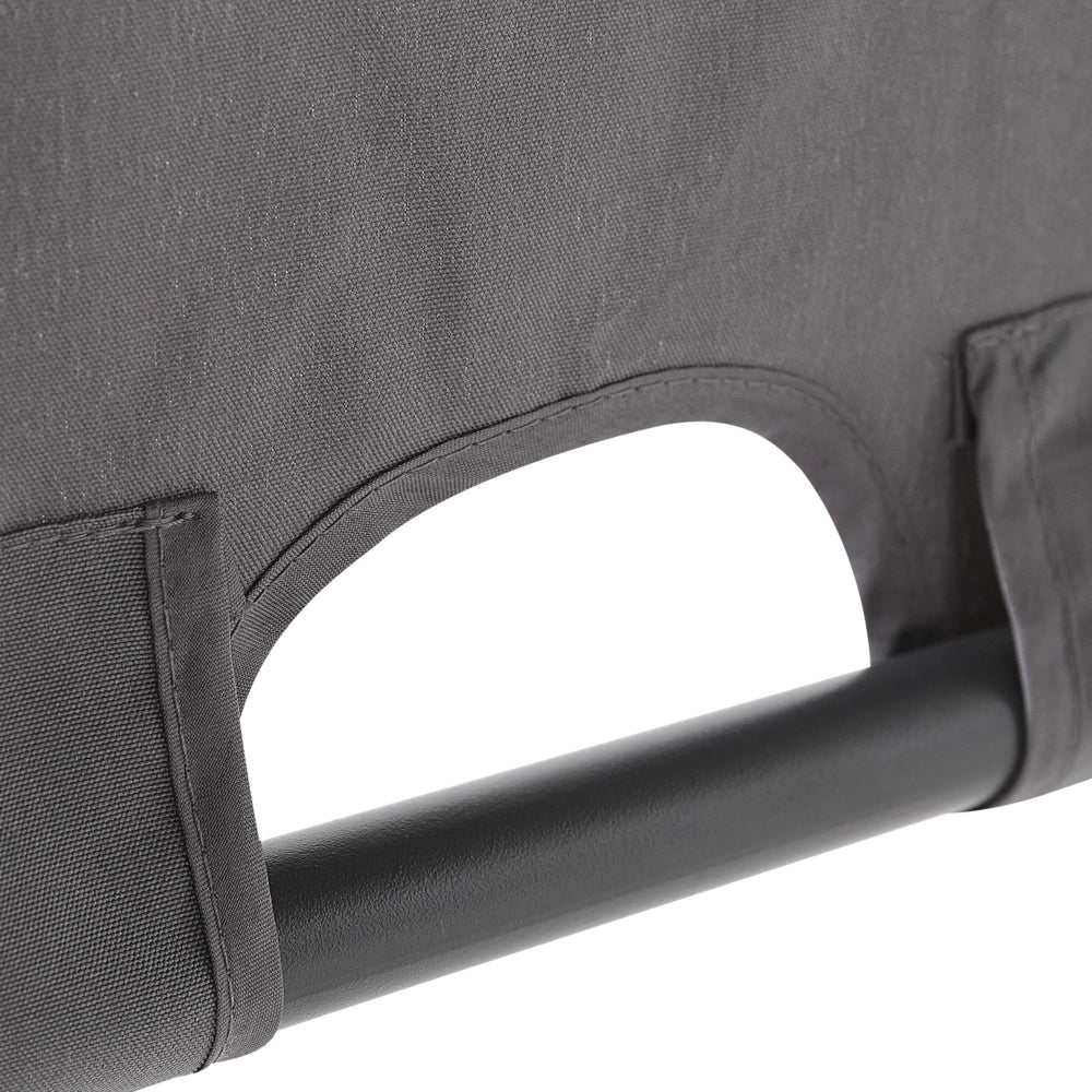 Gazebo in metallo e poliestere nero e grigio scuro LED 310 cm pergola padiglione da giardino