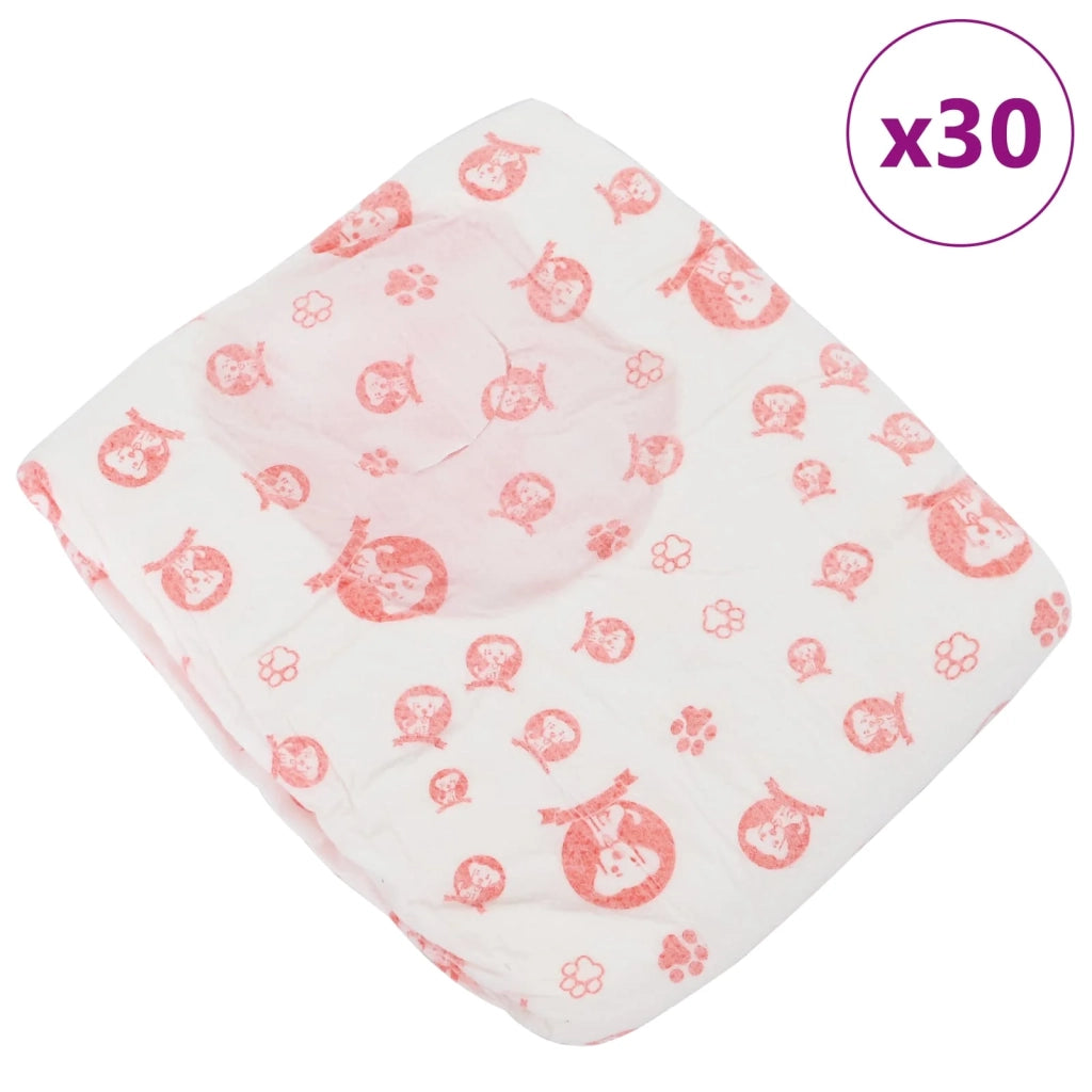 Pannolino usa e getta per cani femmina 30 pcs Bianco S