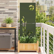 Schermo per privacy in giardino Oliver verde 50 x 140 cm 876318