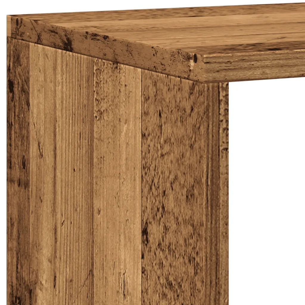 Libreria Legno Antico 137,5x29x137,5 cm in Legno Multistrato 3310296