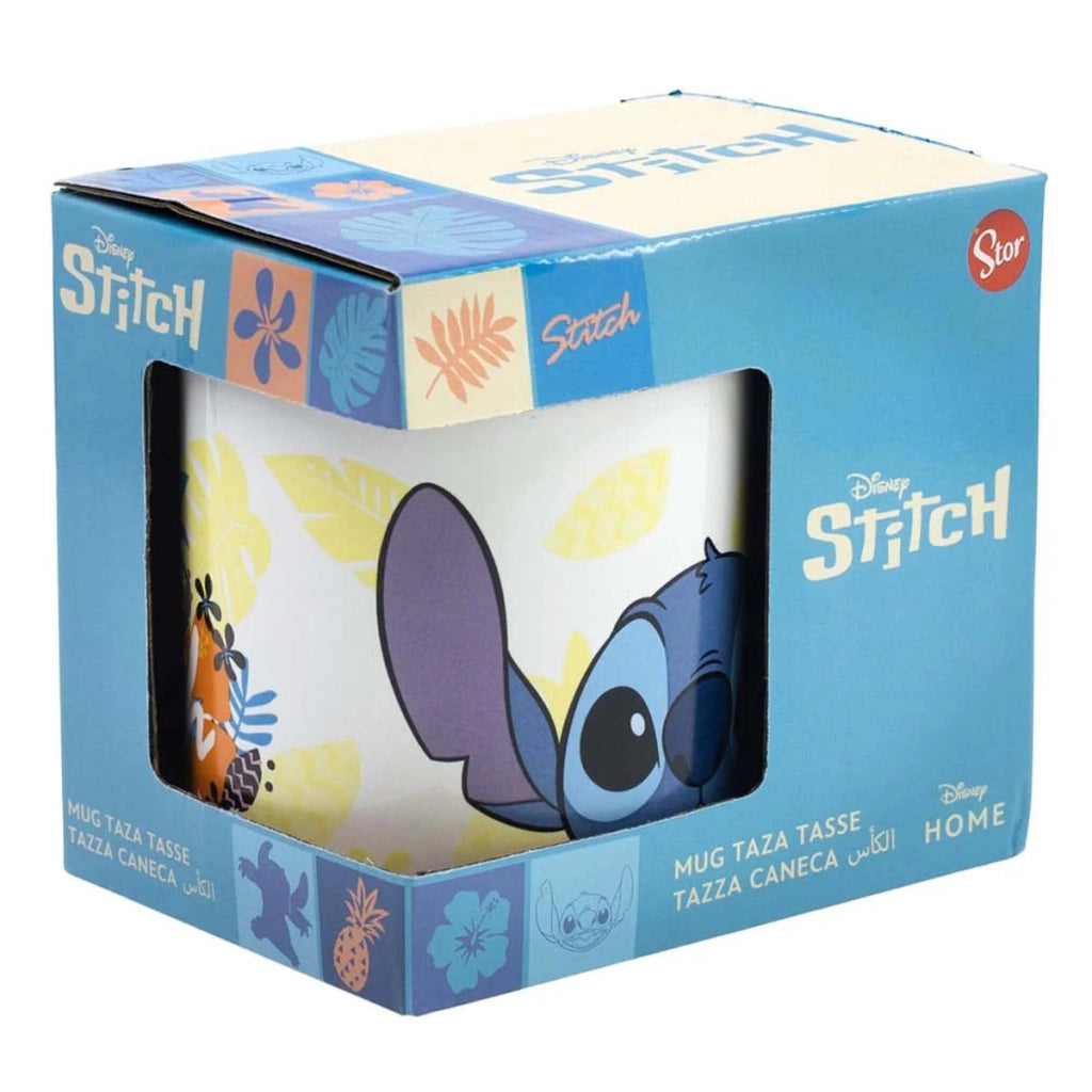 Tazza in ceramica 325 ml Adattamento Collezione Stitch Ananas Bianco Disney