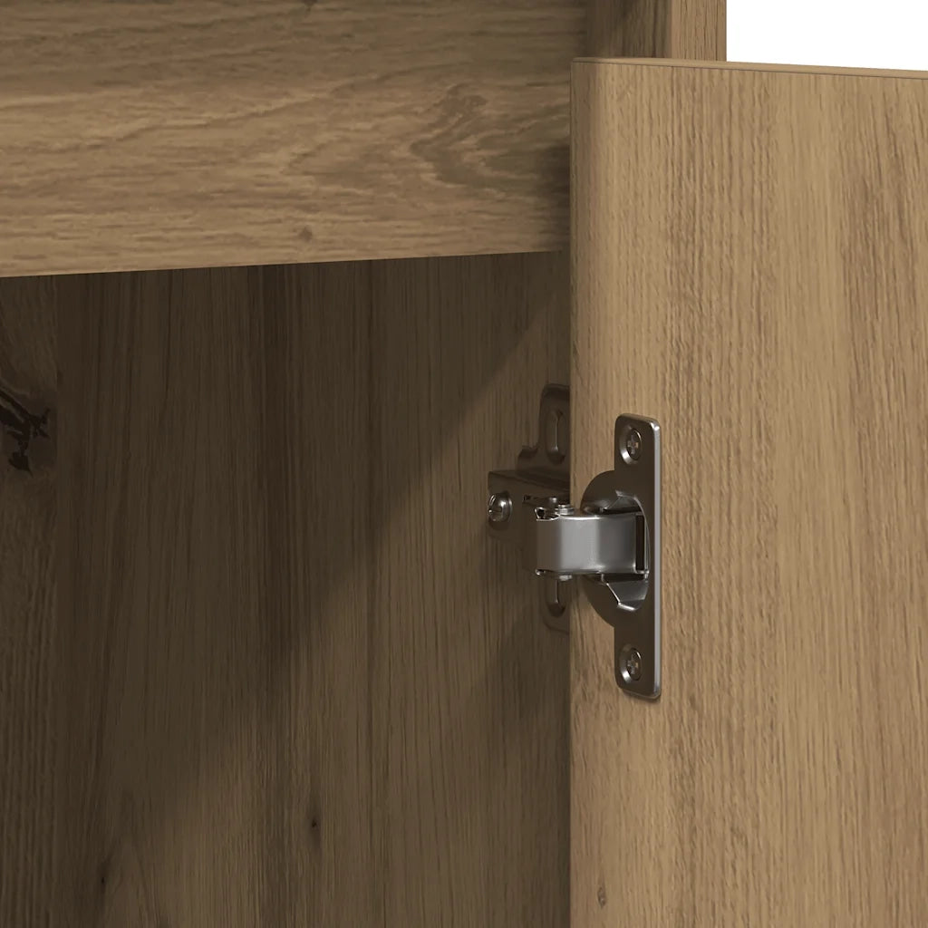 Credenza Rovere Artigianale 85x34x76 cm in Legno Multistrato 861633
