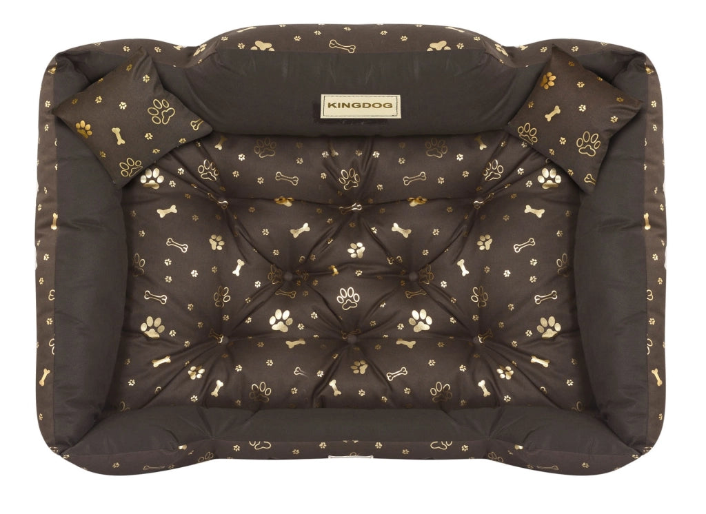AIO FACTORY 100x75 cm KINGDOG Cuccia per cani impermeabile personalizzabile Golden Bones