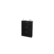 Mobile porta scarpe KLARK colore nero lucido alto – 18 paia