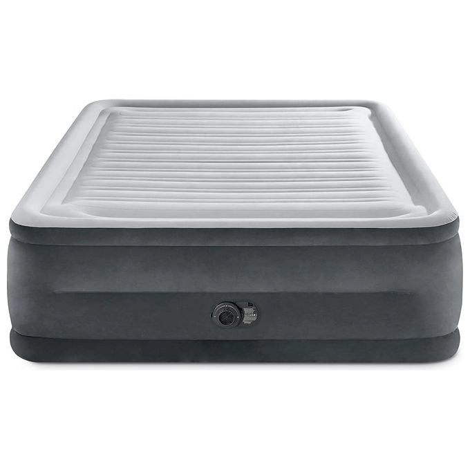 Intex 64418ND Materasso Dura-Beam Comfort Plush Matrimoniale 152x203x56 Grigio