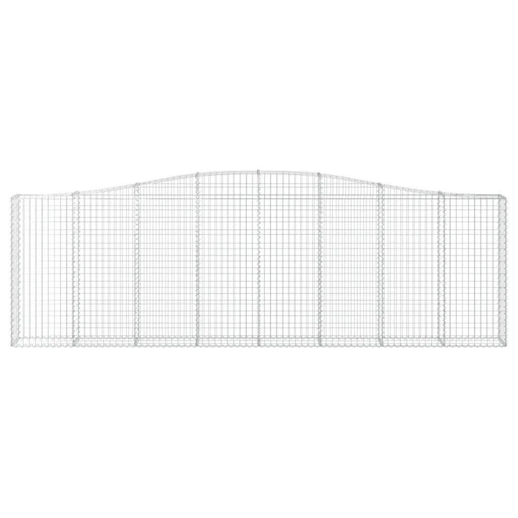Cesti Gabbioni ad Arco 5 pz 400x30x120/140 cm Ferro Zincato 3145842