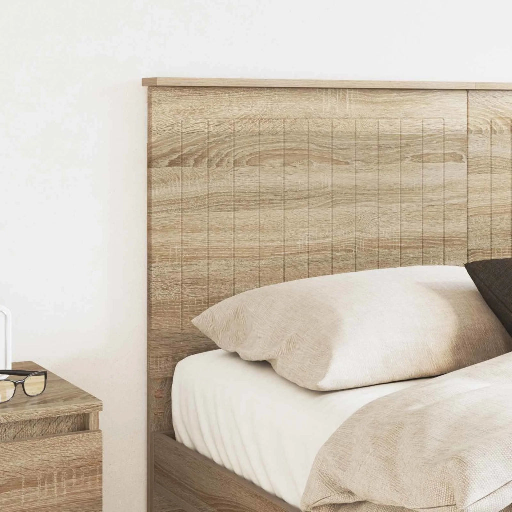 Testiera | Testata con Testiera | Testata Rovere Sonoma 140 cm Legno multistrato