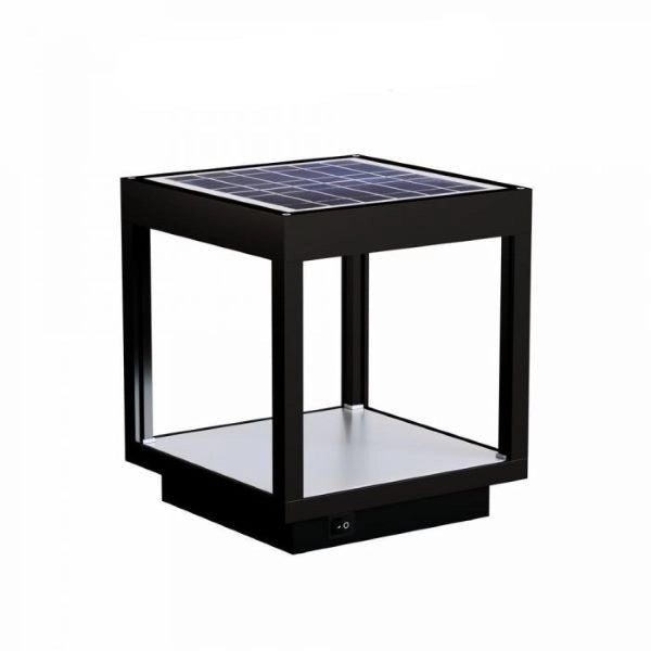 LAMPADA A RICARICA SOLARE NERA DA ESTERNO VISOR SOLAR BENEITO
