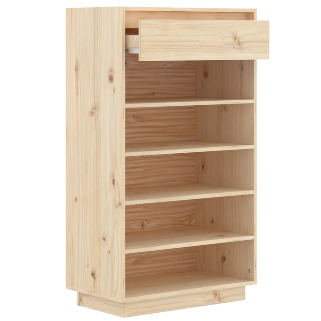 Scarpiera-Scaffale per scarpe 60x34x105 cm in Legno Massello di Pino