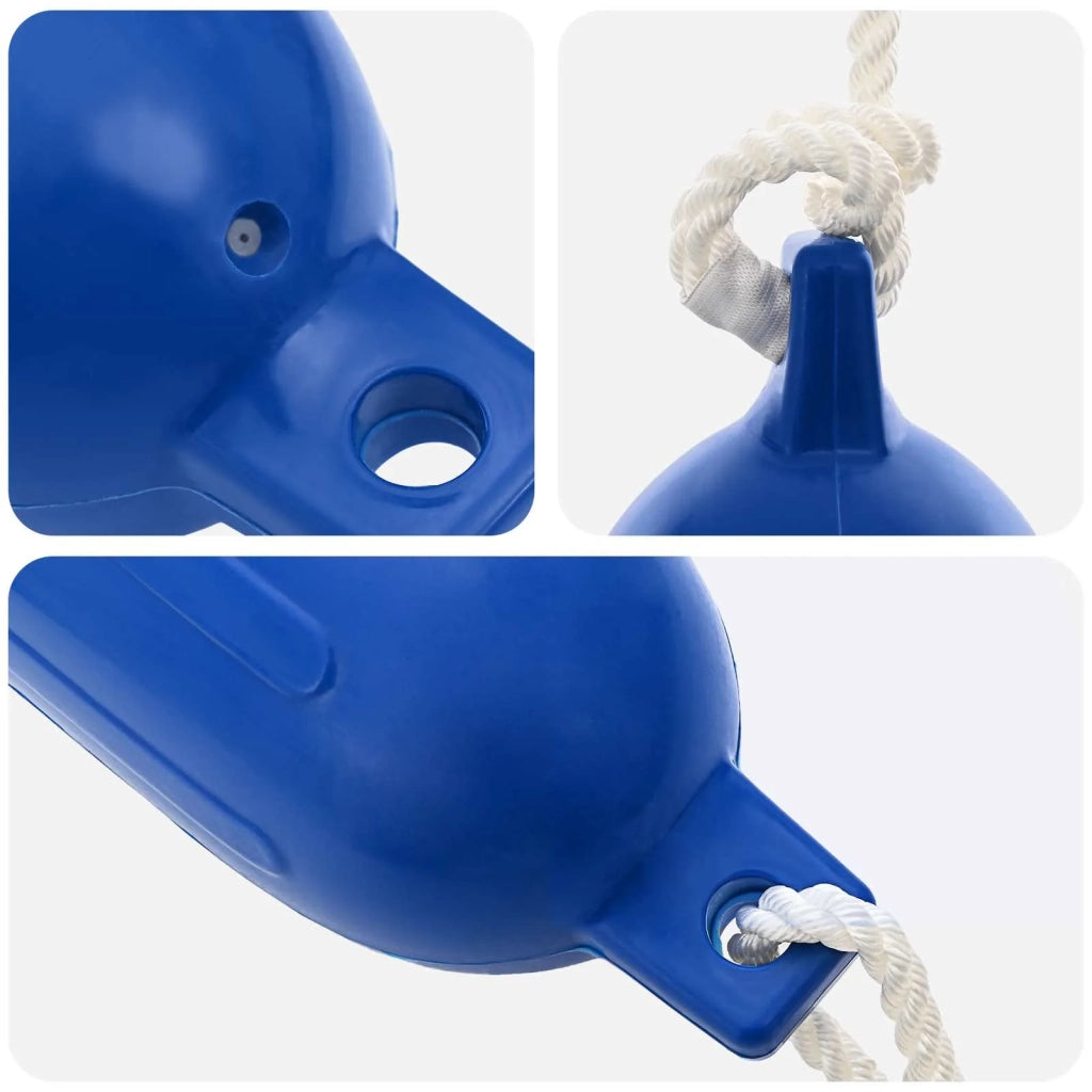 Fendini per barche 2 pz Ø 16 x 58 cm Blu PVC 42028740