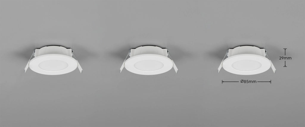 Faretto da incasso HIMAL Trio 3x LED 4W IP65 bianco