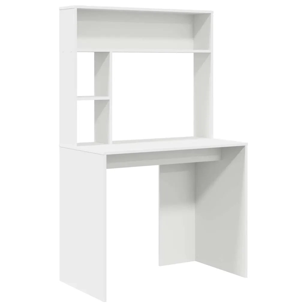 Scrivania | Tavolo da Ufficio Bianco 91 x 50 x 149 cm Legno multistrato