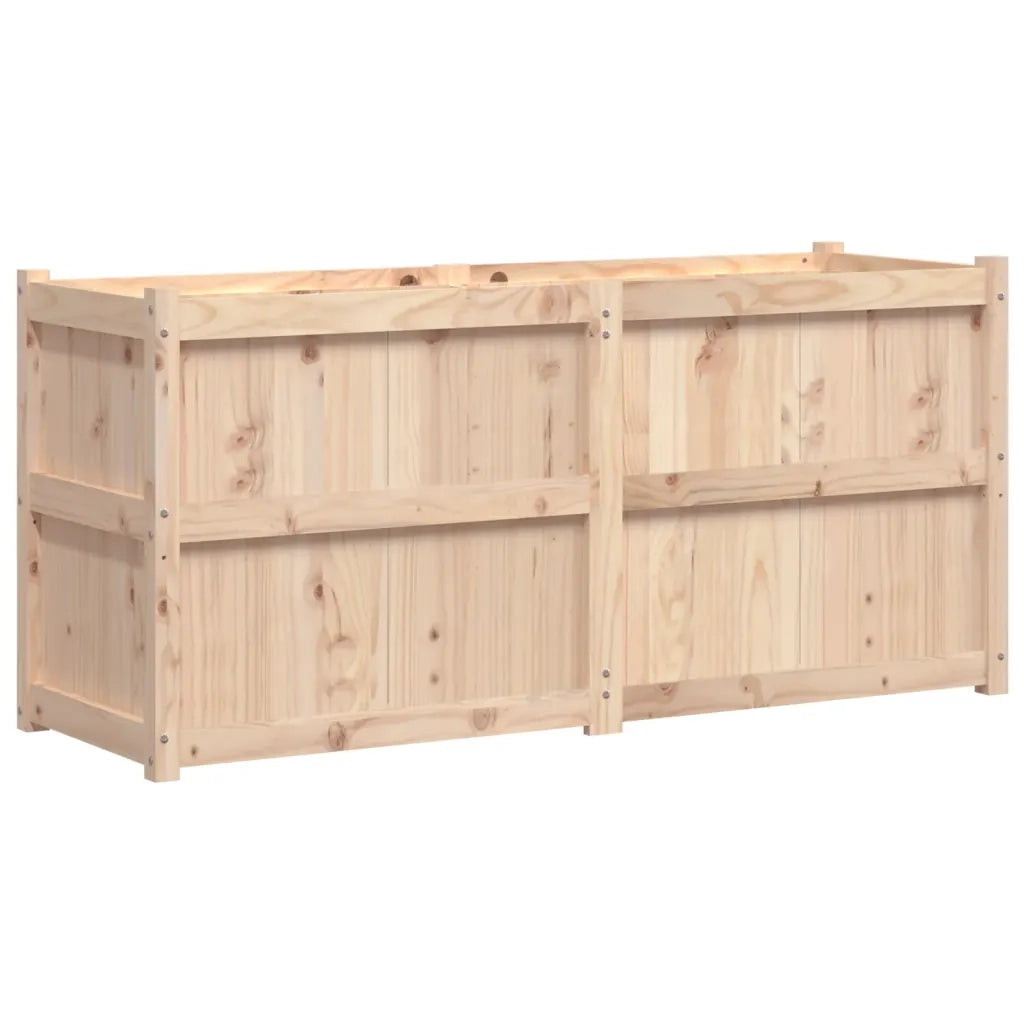 Fioriera da Giardino-Vaso da Esterno 150x50x70 cm in Legno Massello di Pino