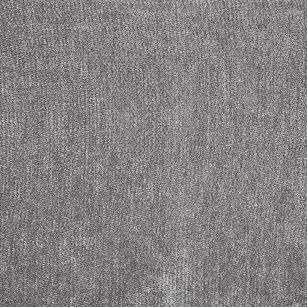 DIVANO ANGOLARE 3 POSTI L-FORMA Chenille Grigio con 2 cuscini