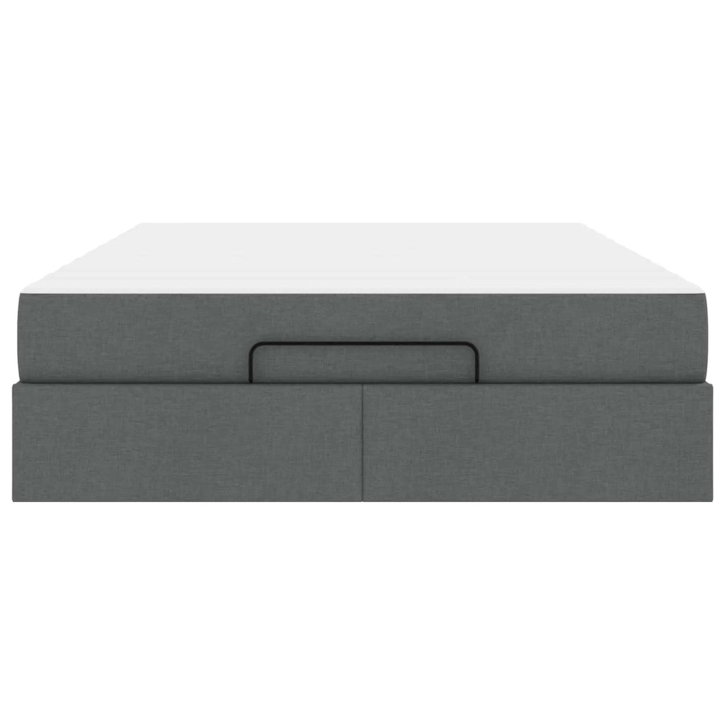 Struttura letto con materasso 2 pcs Grigio Sfumato Tessuto