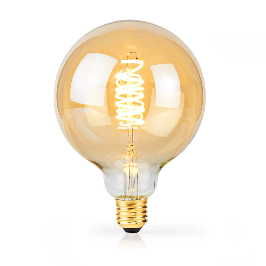 Lampadina LED E27 G95 3,8 W 250 lm 2100 K stile retrò dimmerabile Dorato Nedis