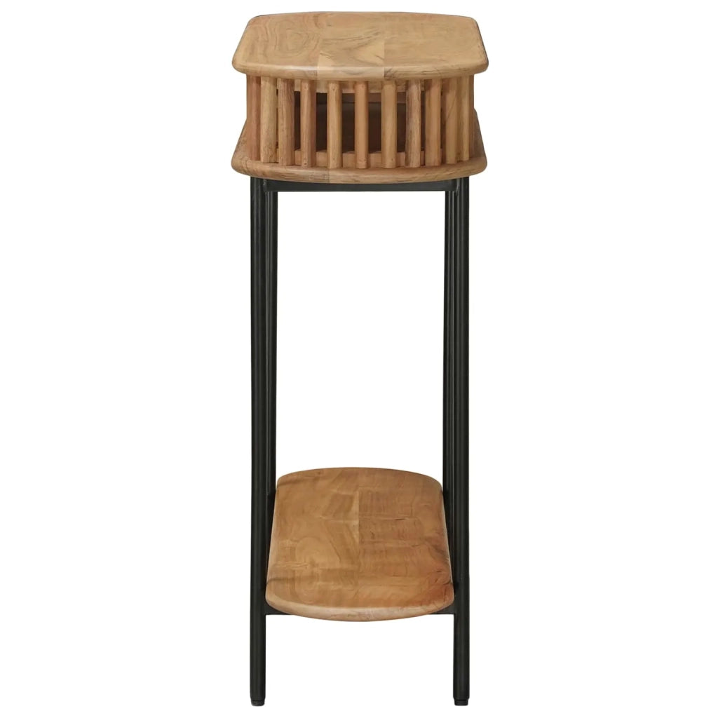 Tavolino fatto a mano Marrone Teak 90 x 30 x 75 cm 42020060