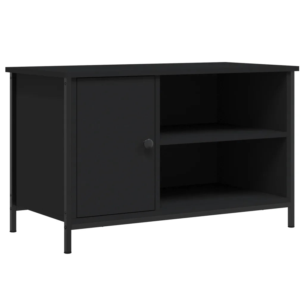 Mobile Porta TV Nero 80x40x50 cm in Legno Multistratocod mxl 126514