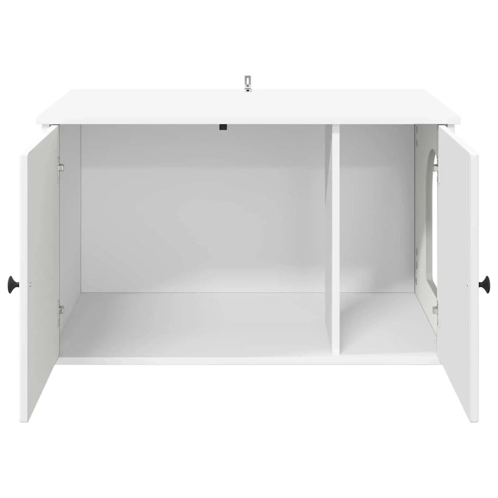 Casa per Gatti Bianco 85 x 55 x 50,5 cm Legno multistrato