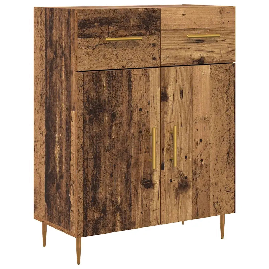 Credenza | Madia | Buffet da pranzo | Armadio da pranzo Legno vecchio 69,5 x 34 x 180 cm Legno multistrato