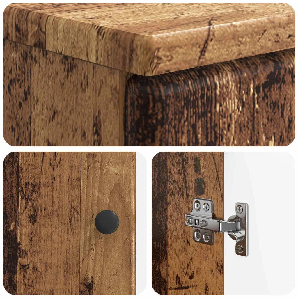 Armadio per Lavabo da Bagno BREDA Legno antico 897453