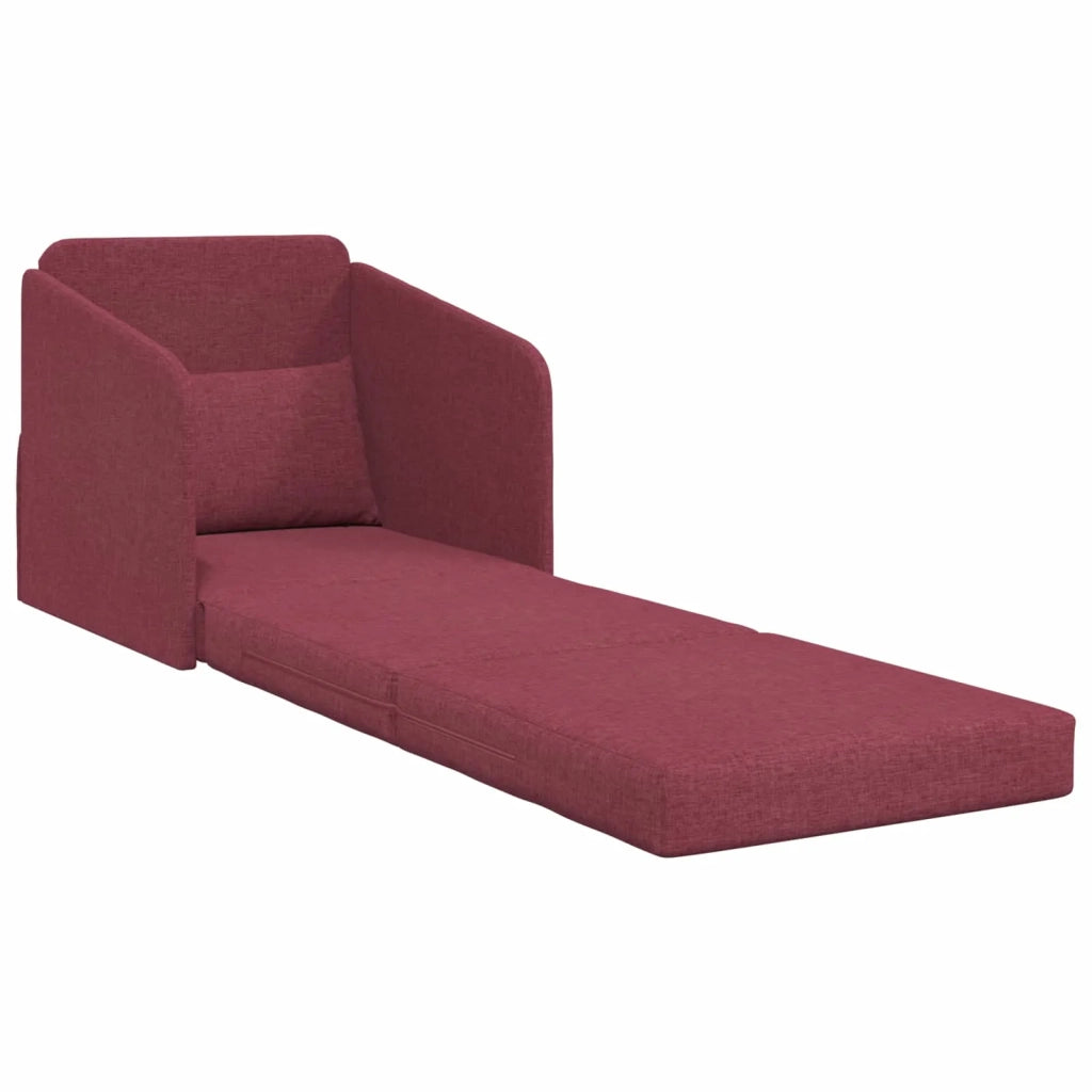 Divano letto Rosso Vino 65 x 80 x 83 cm Tessuto 4106640