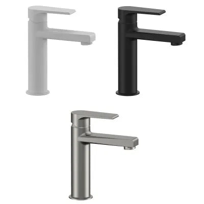 Miscelatore lavabo medio bianco opaco Mariani serie Artic scarico incluso
