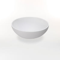 Lavabo da Appoggio Ø42x15 cm in Resina TFT Dublino 2 Bianco Opaco