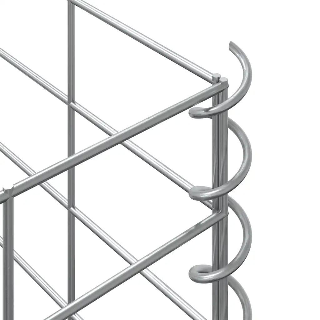 Fioriere Rialzate a Gabbione 3 pz 30x30x150 cm in Ferro 151250