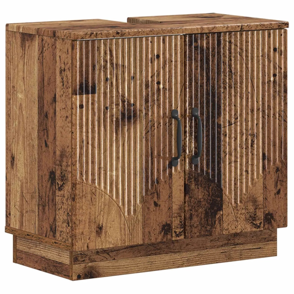 Armadio per Lavabo da Bagno HOORN Legno antico 897233