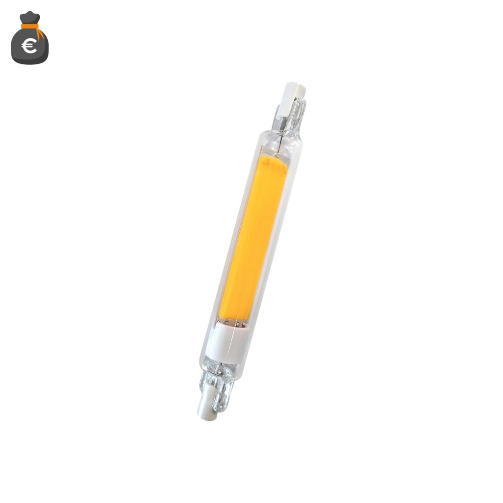 Lampadina a led R7s 118mm 8W 1000lm in vetro ø16mm 3000k