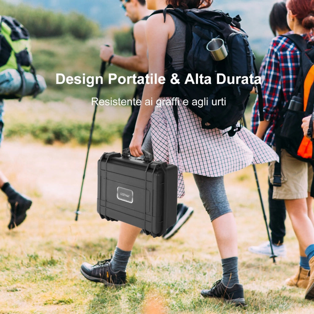 Custodia dura impermeabile portatile per apparecchi elettronici, Scatola asciutta con involucro duro 34x31x16cm-Deposito utensili Tool