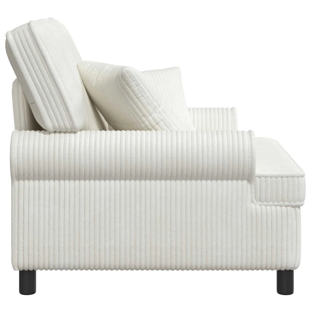 Poltrona XL con Cuscini Crema Tessuto a 1,5 linee 42043478