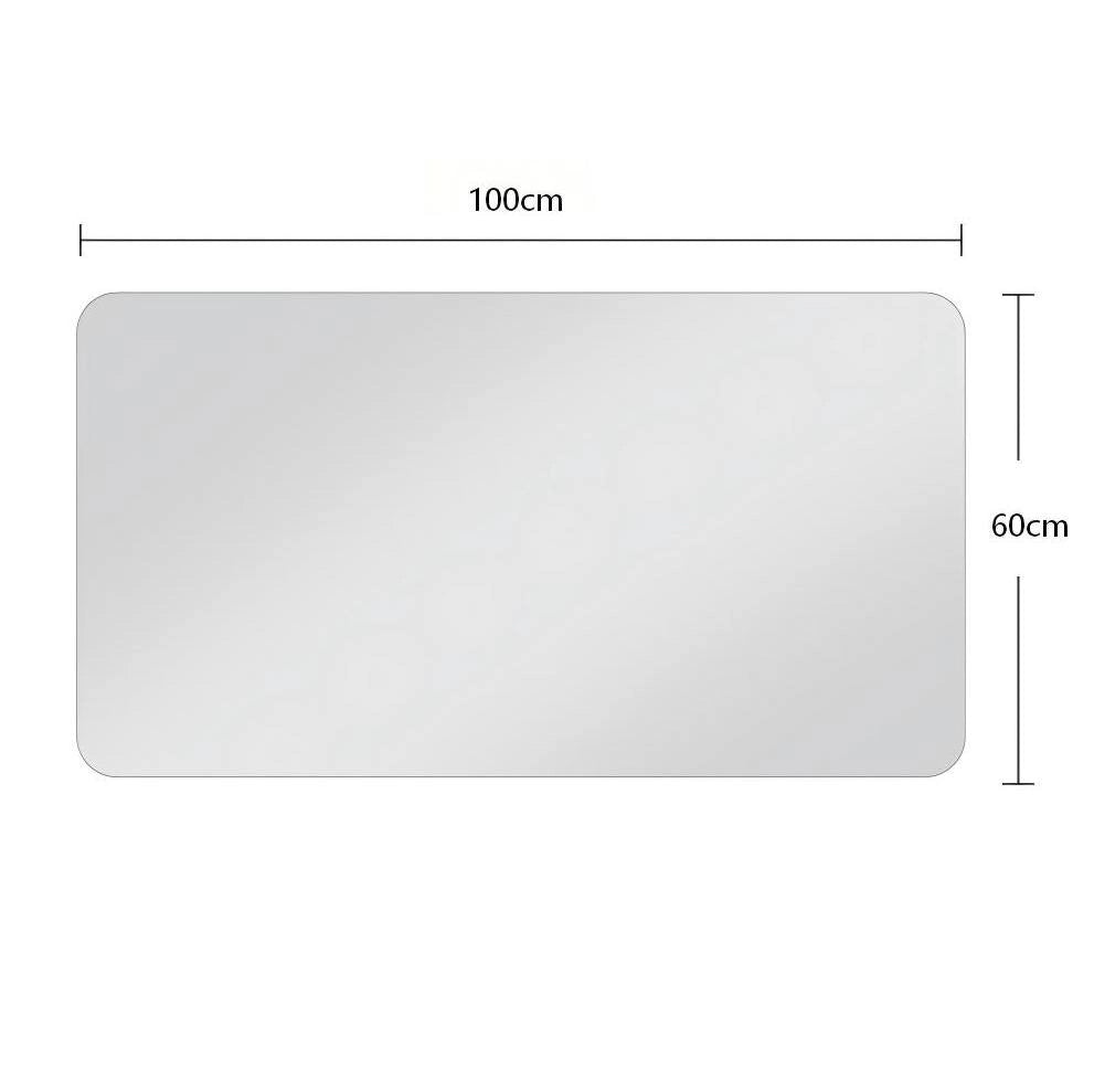 Specchio da bagno 60x100 cm senza cornice argento, orizzontale o verticale