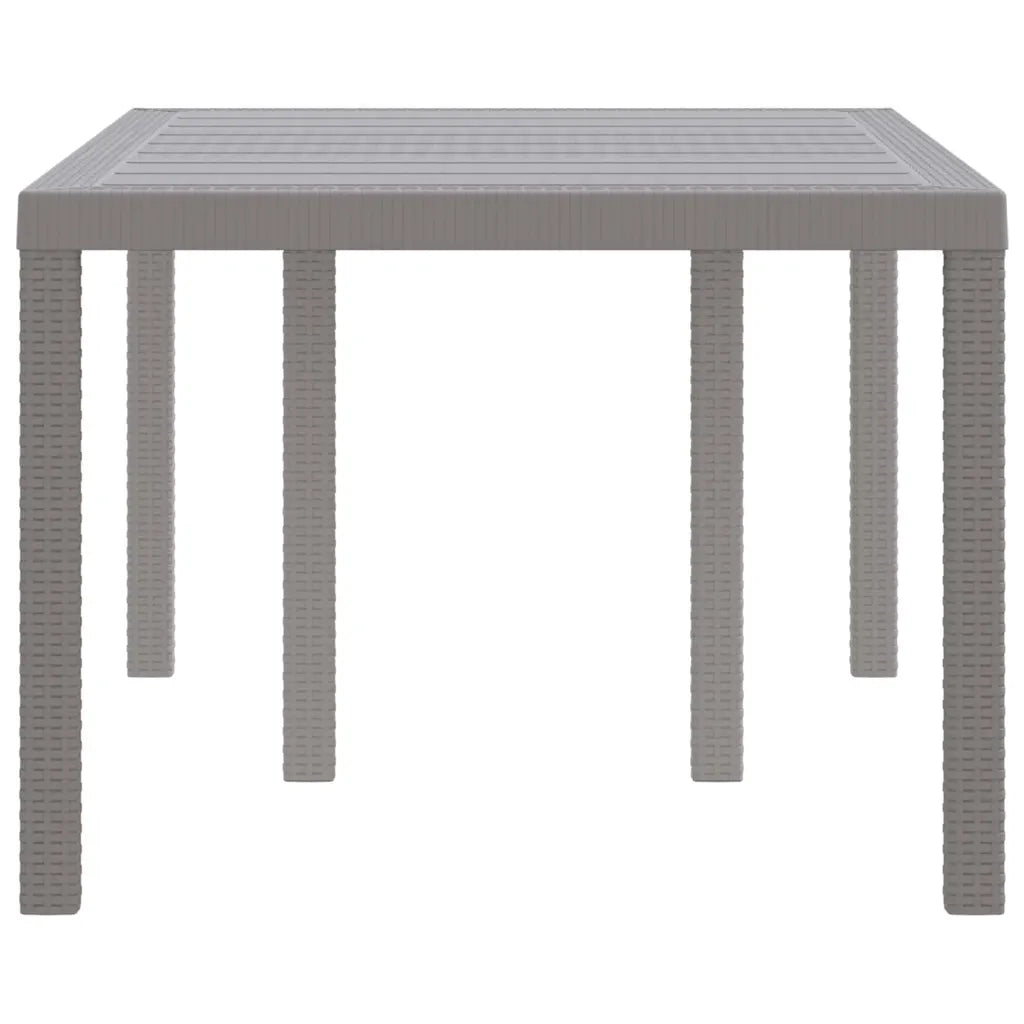 Tavolo da Giardino Grigio chiaro 150 x 100 x 73 cm polyrattan 871687