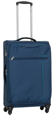 Trolley Valigia Media Morbida in Poliestere 4 Ruote TSA Ravizzoni Stella Blu