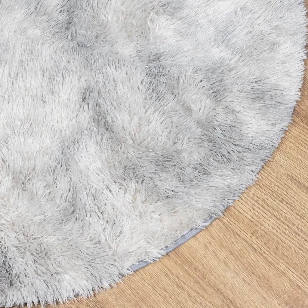 Tappeto Shaggy a Pelo Lungo NAVARRA Grigio Argento 240x240cm 4102932